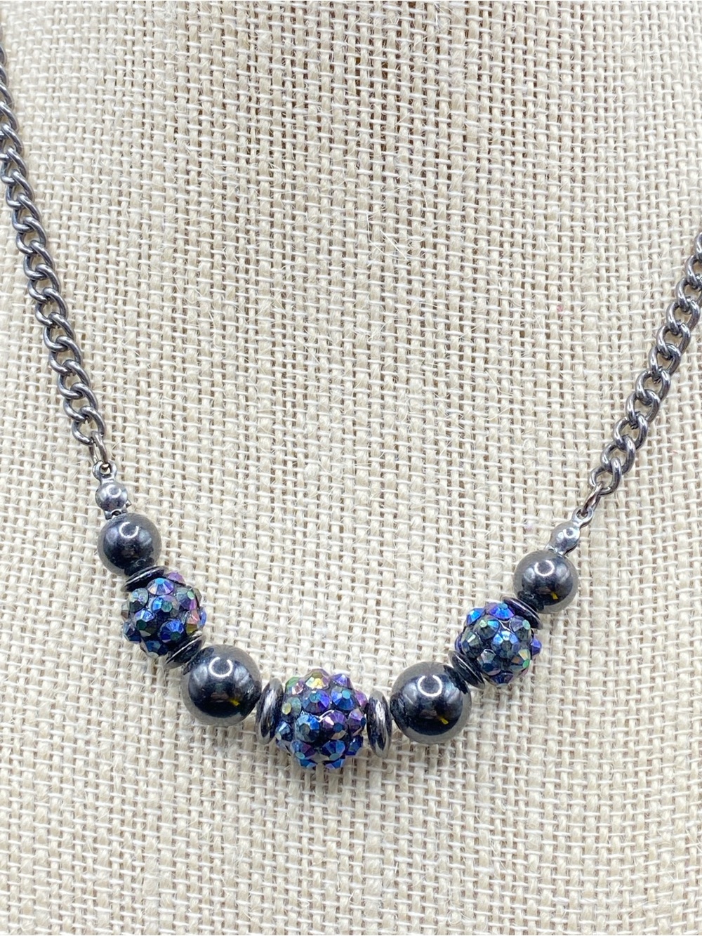 Aeropostale Gunmetal Statemt Necklace Chain